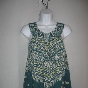 Anthropologie Maple Gauzy Floral Tank Top